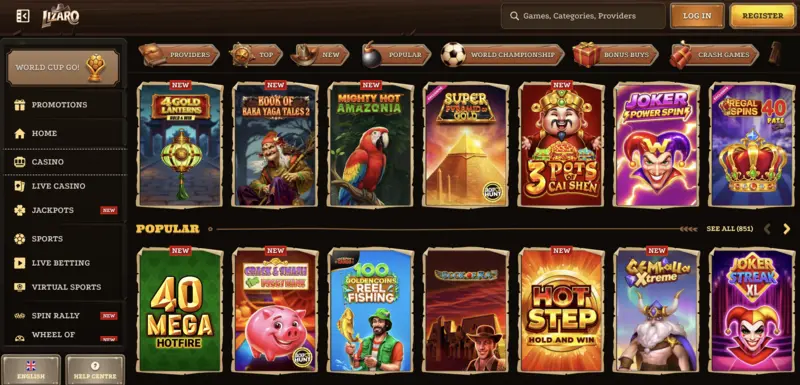 Lizaro slots
